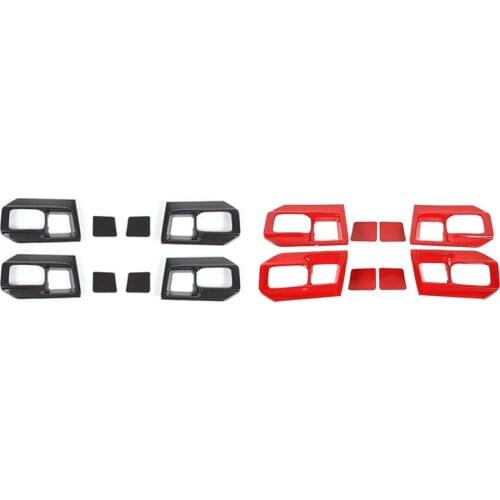 Inner Door Handle Bowl Cover Trim Frame Decor For Dodge RAM 1500 2011-2017 Car Accessories Decor Frame ABS