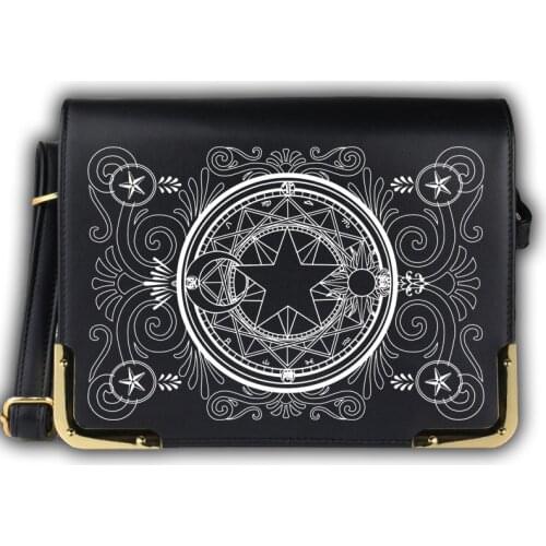 Japanese Anime Card Captor Sakura Magic Array Shoulder Bag JK Uniform Handbag Womens Preppy Style Lolita Messenger Bags Gifts