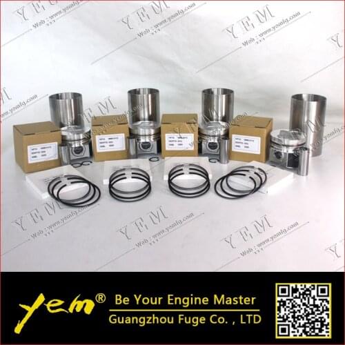 For kubota engine parts V2203 V2403 V2203-B liner kit piston 1G868-2111 + piston ring + cylinder sleeve