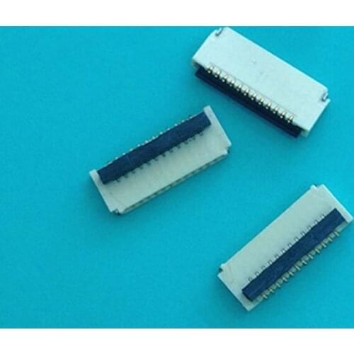 10pcs FPC LCD Connector 0.5 Pitch 15p Gold Plated Back Cover Double Sided Contact