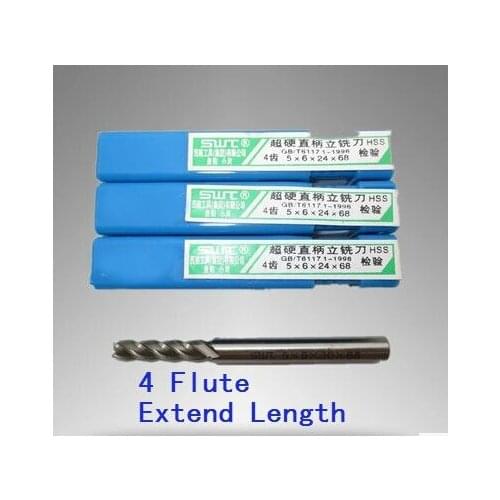 10 pcs/set 3mm four 4 Flute HSS & Extended Aluminium End Mill Cutter CNC Bit Milling Machinery tools Cutting tools.Lathe Tool