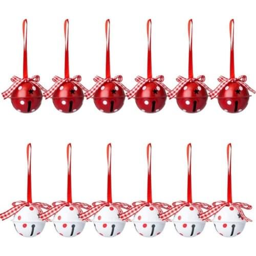 12Pcs Christmas tree Bells Small Iron Loose Beads For Festival Party Decoration/Christmas Tree Decoration/DIY Crafts Accessories