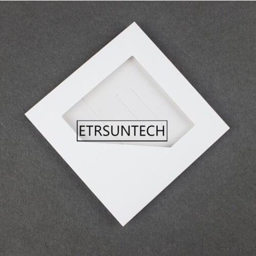 200pcs Blank White Paper Handkerchief Packaging Bag Silk Scarf Packing Boxes with Clear Window Gift Box