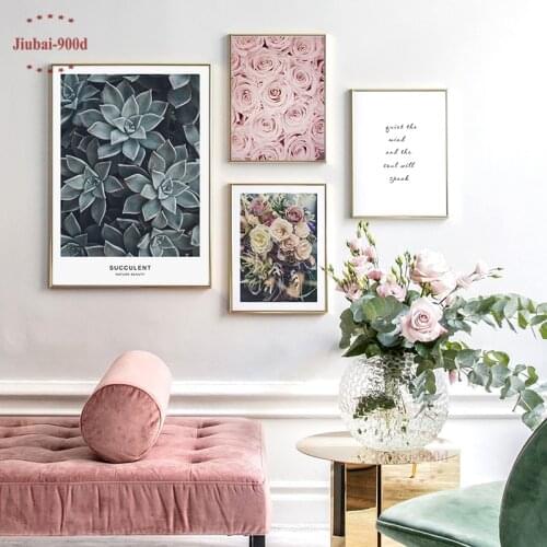 900D Flowers Picture Canvas Painting Nordic Plant Posters And Prints Wall Pictures For Living Room Wall Art Decoration SAN069
