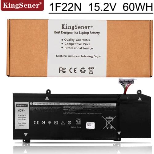 KingSener 15.2V 60WH 1F22N Battery For Dell ALIENWARE 2018 orion M15 M17 R1 P82F P40E P79F P37E Inspiron G5 5590 G7 7590 7790