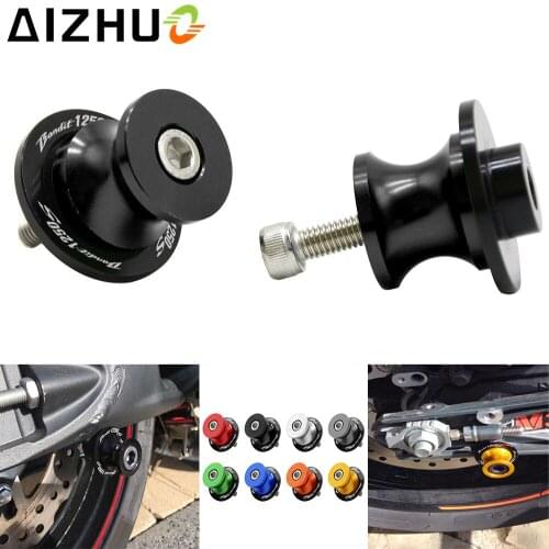 CNC Aluminum Motorcycle Swingarm Slider Spool 8mm Moto Accessory Stand Screws For Suzuki Bandit 1250S GSF1250S GSF 1250S