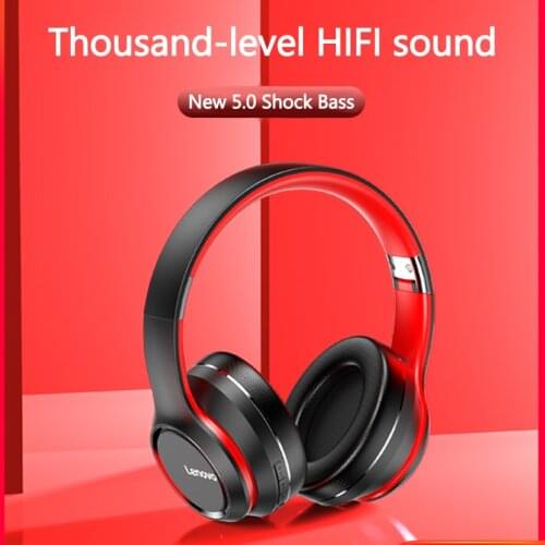 Lenovo HD200 Wireless Bluetooth Headphone Gaming Sports Running Headset with Microphone Computer/Phone Noise Reducti