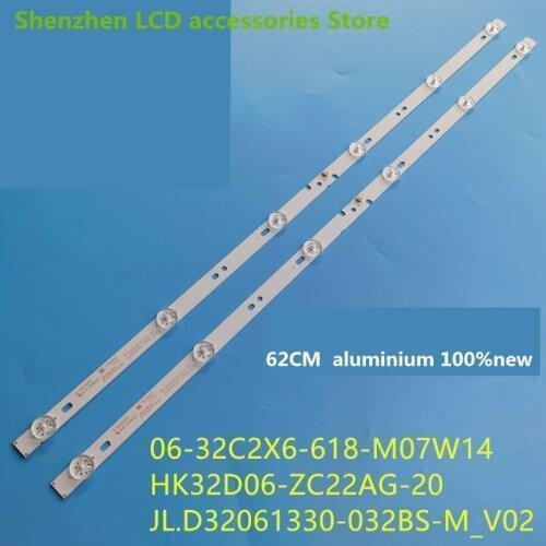FOR Haier 32K32A 32K31A JL.D32061330-032BS-M-V02 62CM 3V 32 inch use aluminium 100%new LCD TV backlight bar