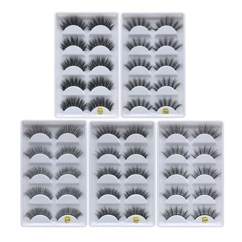 Flash girl F810-F850 series 6 model 5pais 3D mink Eye Lashes Natural false Eyelashes