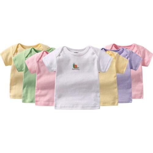 7pcs/lot A Pcs A Day Spring/Summer Children Boys shortSleeves T-Shirts Cotton Cartoon Car Childrens Shirt Baby Clothes Boys