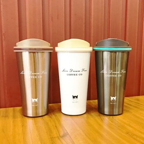 Insulated Coffee Mug 304 Stainless Steel Tumbler Water Thermos Vacuum Flask Mini Water Bottle Portable Travel Mug Thermal Cup
