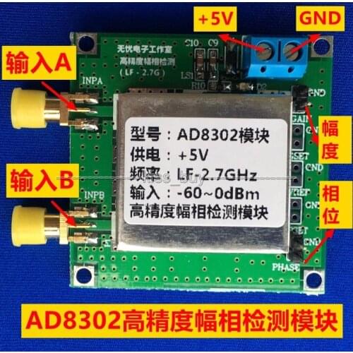AD8302 Module Amplitude Phase RF Detector RF/IF 2.7GHz 14TSSOP Phase Detection