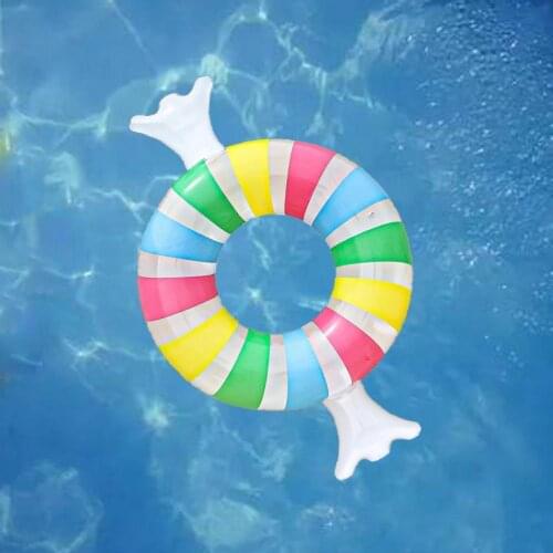 Inflatable swimming ring, PVC float tube, candy pool party decorations, safety ring, swimming toys, swimming pool accessories