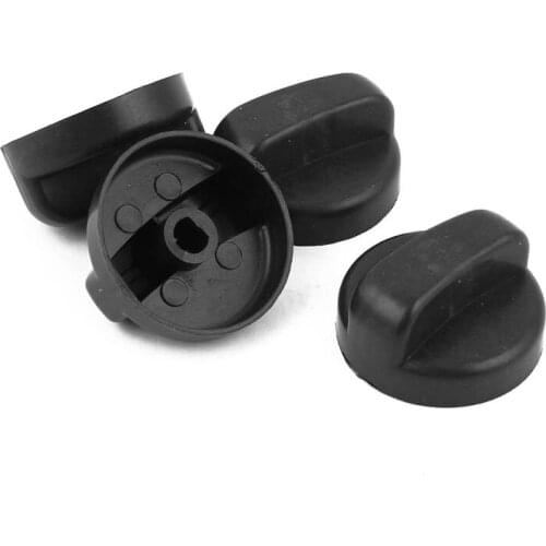 New Kitchen 44 mm Diameter Plastic Black Button Switch for Gas Cooktop 4
