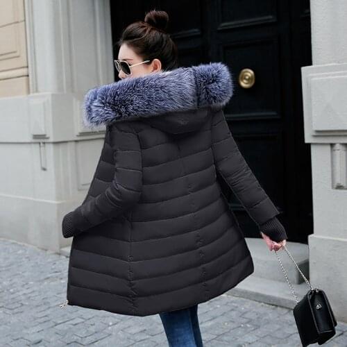 Big Fur 2021 New Parkas Female Women Winter Coat Thick Cotton Winter Jacket Womens Outwear Parkas for Women Winter down jacket