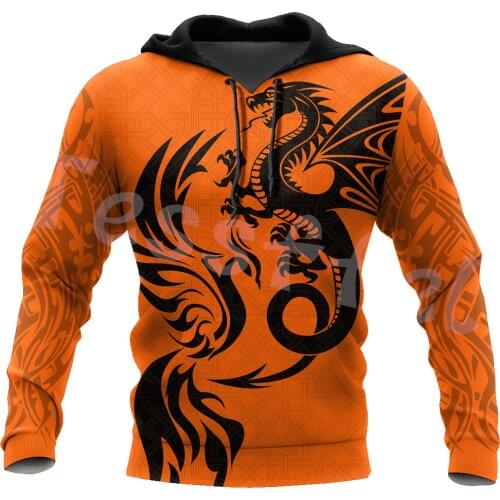 Tessffel Animal Phoenix Queen Tattoo NewFashion Streetwear 3DPrint Men/Women Harajuku Pullover Autumn Long Sleeve Zip Hoodies A6
