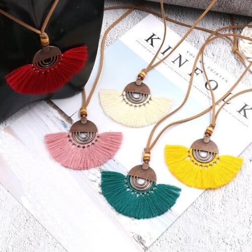 New Tassel Necklace Fashion Tassel Sweater Necklace Bohemian Long Necklace Womens Gift Girl Party Statement Jewelry