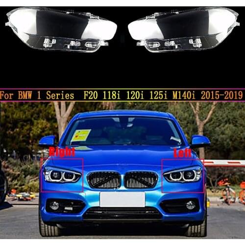 Car Headlight Lens For BMW 1 Series Hatchback F20 118i 120i 125i M140i 2015~2019 Car Headlight Headlamp Lens Auto Shell Cover