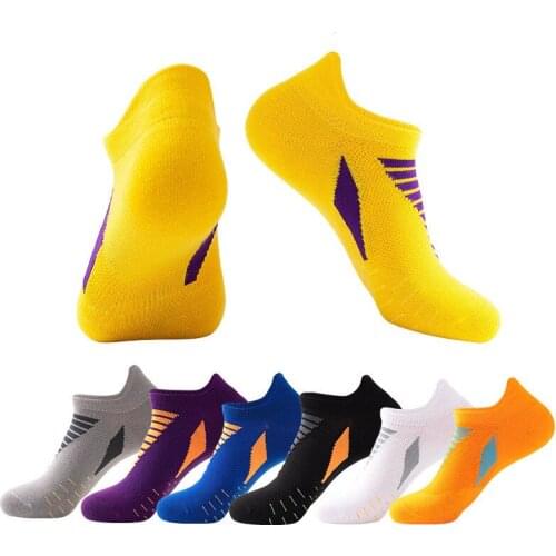 Professional Running Socks Cotton Thick Terry Socks Summer Basketball Tennis Men Sports Socks Shock Absorption Moisture Wicking