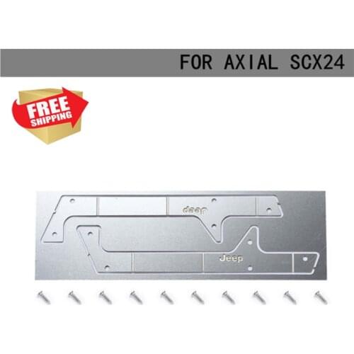Radio control RC Car DJ metal Side door anti-skid plate for 1/24 Axial SCX24 option upgrade parts
