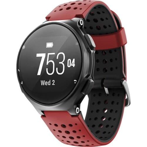 Silicone Bicolor Watchband Strap for Garmin Forerunner220 230 235 620 630 735XT Watch Small Round Holes Bracelet Accessories