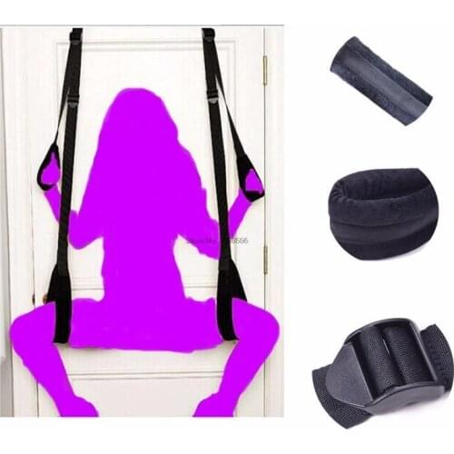 Sm adult Games For women Couples Black Appeal Accessories Restraint Fetish Bondage gear Hanging Door Swing Chairs Sex tools Toys