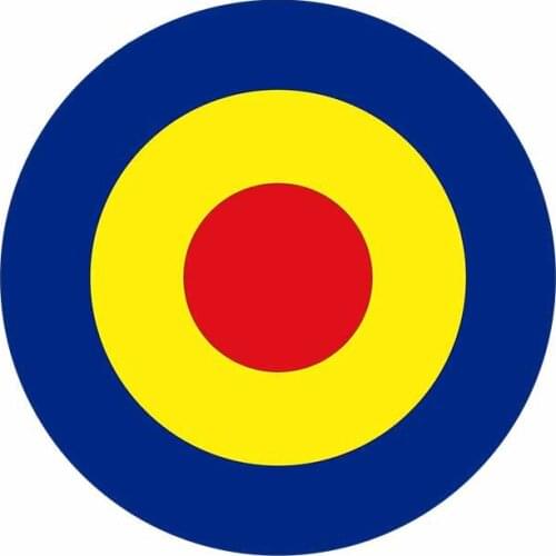 Reflective Car Sticker RAF Roundel The Who Mod Target Vespa Glossy Vinyl Creative Stickers Waterproof Car Styling,13cm*13cm
