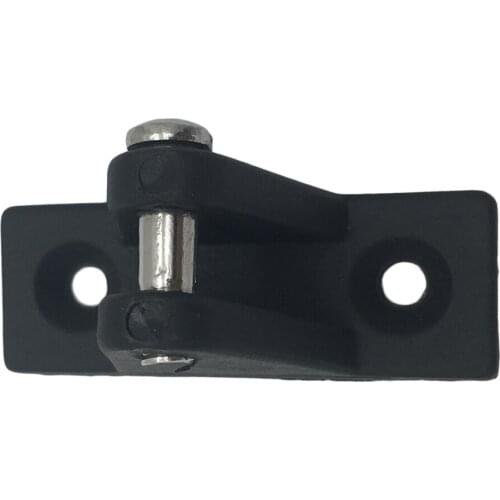 Yacht Marine Boat Bimini Top Deck Hinges Flat Mount Black Nylon w/Screws