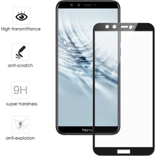Full Coverage Tempered Glass For HUAWEI Honor 7C 7A Pro 8X 8C Y5 Y6 2018 Y5 Prime 2018 P Smart Plus 2019 Film Screen Protector