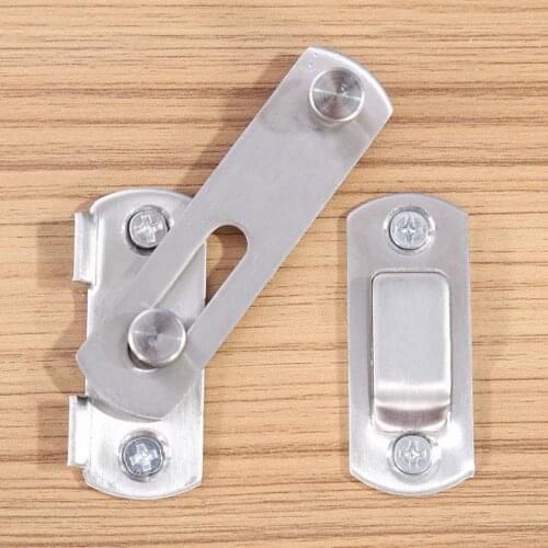 Hasp Latch Stainless Steel Hasp Latch Lock Sliding Door lock for Window Cabinet Fitting Room Accessorries Home Hardware