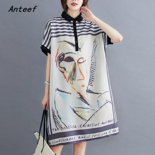 Short sleeve stripe dresses for women casual loose midi summer shirt dress elegant clothes 2021 ladies sundress