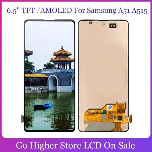 6.5'' For Samsung Galaxy A51 A515 A515F A515F/DS A515FD LCD Display + Touch Screen Digitizer Glass Panel Assembly Free Tools