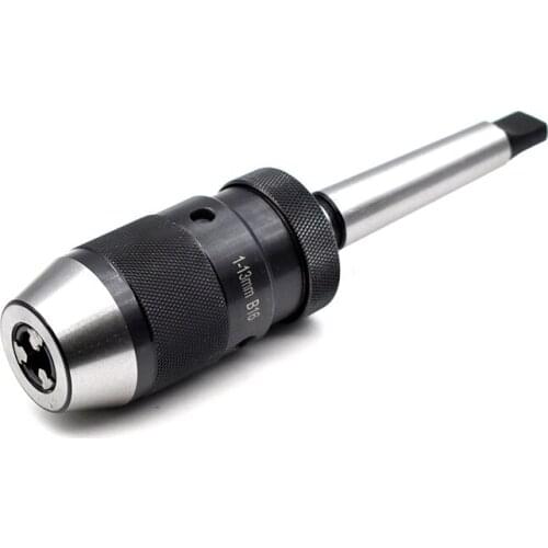 1-16mm MT2 Self Tighten Lathe Tool Portable MT2-B16 Arbor Accessories Keyless Chuck Accurate Drill Chuck Steel Live Center