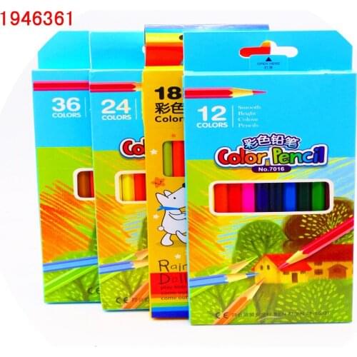 12/18/24/36 Candy color pencil set Wooden Painting Colorful Pencils for School student artist drawing paint Non-toxic supplies