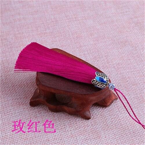 20PCS Boho Long Tassel Crown Tassel Caps For Long Earrings Necklace Pendant Making Beads Tassel Caps DIY Findings Crafts Car Dec