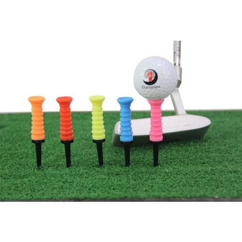 3PCS 83*47mm Golf Elastic Tee Soft Rubber Elastic Limit Golf Ball Tee On For Golf Training Practice Low Resistance Golf Ball Tee