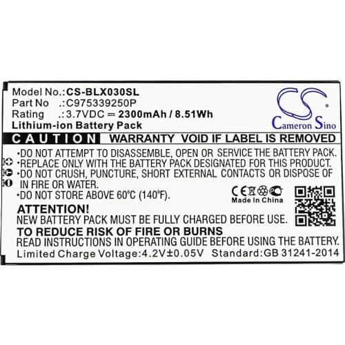 Cameron Sino 2300mAh Battery for BLU D0030UU,Dash X Plus LTE,C975339250P