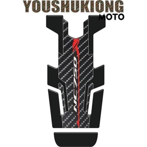 Motorcycle Accessories Carbon Fiber Oil Fuel Gas Tank Pad Decal Protector Sticker For NC750 NC750X NC 750S