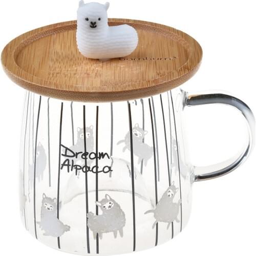 Bambum Pesso-Bamboo Glass Mug With Lid