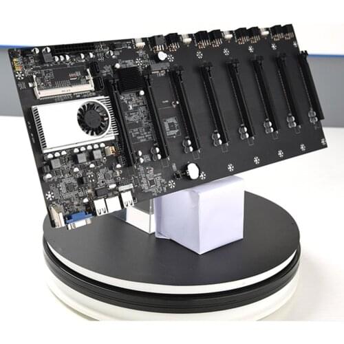 BTC-37 Miner Motherboard CPU Set 8 Video Card Slot DDR3 Memory Integrated VGA Interface Low Power Consumption