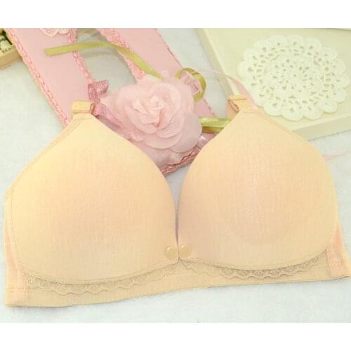 Maternity Women Nursing Bra Cotton Front Button Bra For Pregnant Women Breast Feeding Underwear