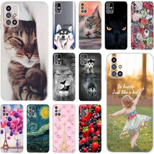 6.5" For Samsung M31s Case Cover Silicone Cartoon Cats Soft Cover For Samsung Galaxy M31s Case New Bumper GalaxyM31S M 31S Cases