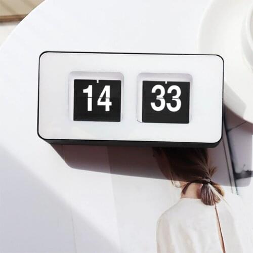 Factory digital timer page flip clock living room office simple home clock square timing table clock customization