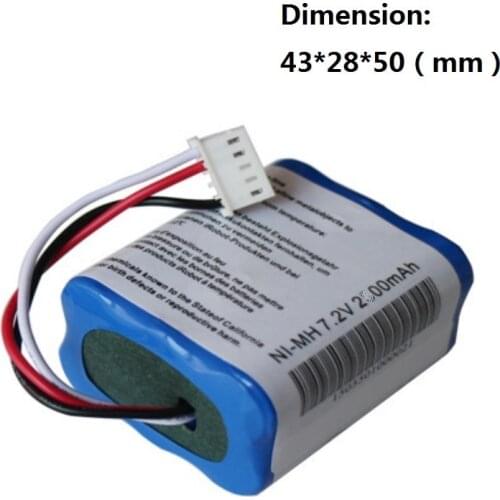 For iRobot Mint 5200 5200C Mint 5200B Braava 380 380T Robot Vacuum Cleaner Battery 7.2V 2000mAh Ni-MH Rechargeable Batteries