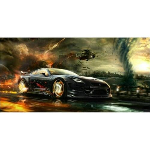 ArtBack 5d diy diamond painting car tornado full square disaster movie diamond mosaic 3d diamond embroidery crafts decoration