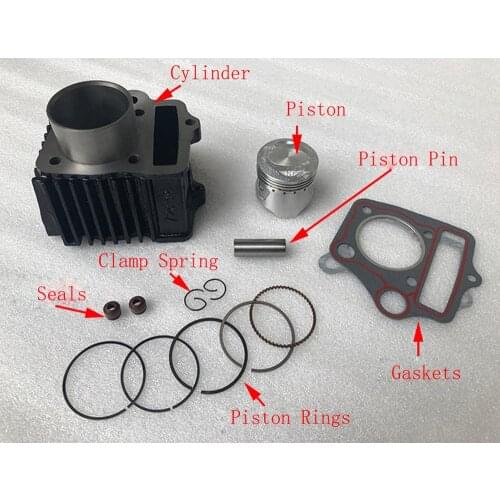 E0229 Motorcycle Cylinder Piston Kit For Jialing JH70 48 Scooter Cylinder Piston Rings Kit Engine Spare Parts