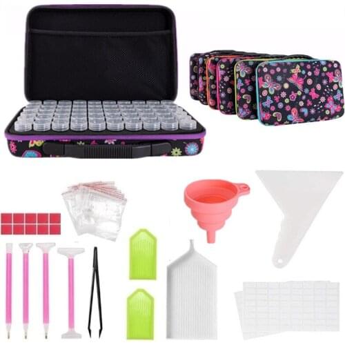 5D Diamond Painting Storage Box 60/30 Slot Diamond Painting Accessories Tool Bead Storage Tank Diamond Embroidery Mosaic Kit