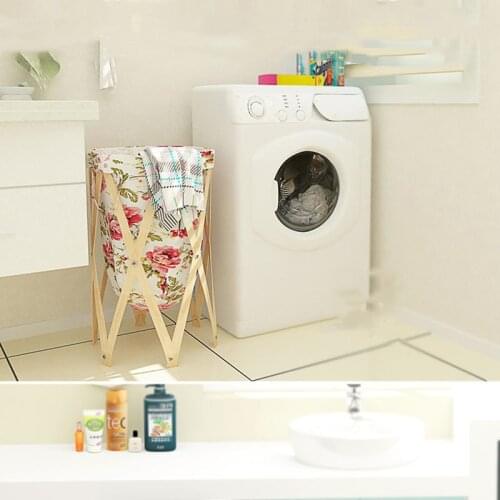 European Style Home Furnishing Large Capacity Clothing Storage Baskets Bathroom Dirty Laundry Basket Linen Foldable Toy Storage