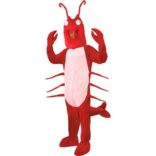 Lobster Mascot Costume Cosplay Furry Suits Party Game Fursuit Cartoon Dress Outfits Carnival Halloween Xmas Easter Ad Apparel