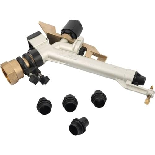 Metal 1.5" Internal Thread Long Watering Distance Sprinkler Rain Gun Garden Greenhouse Park Agriculture Farm Irrigation Nozzles